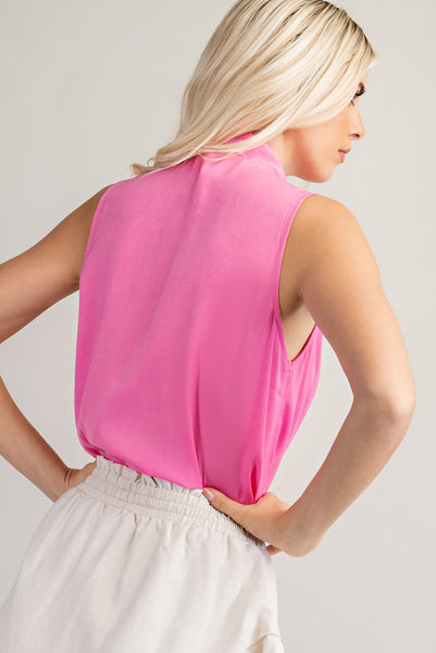 vibrant soul halter bodysuit | pink