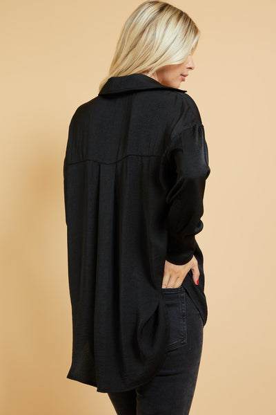 elevated sophistication button up | black