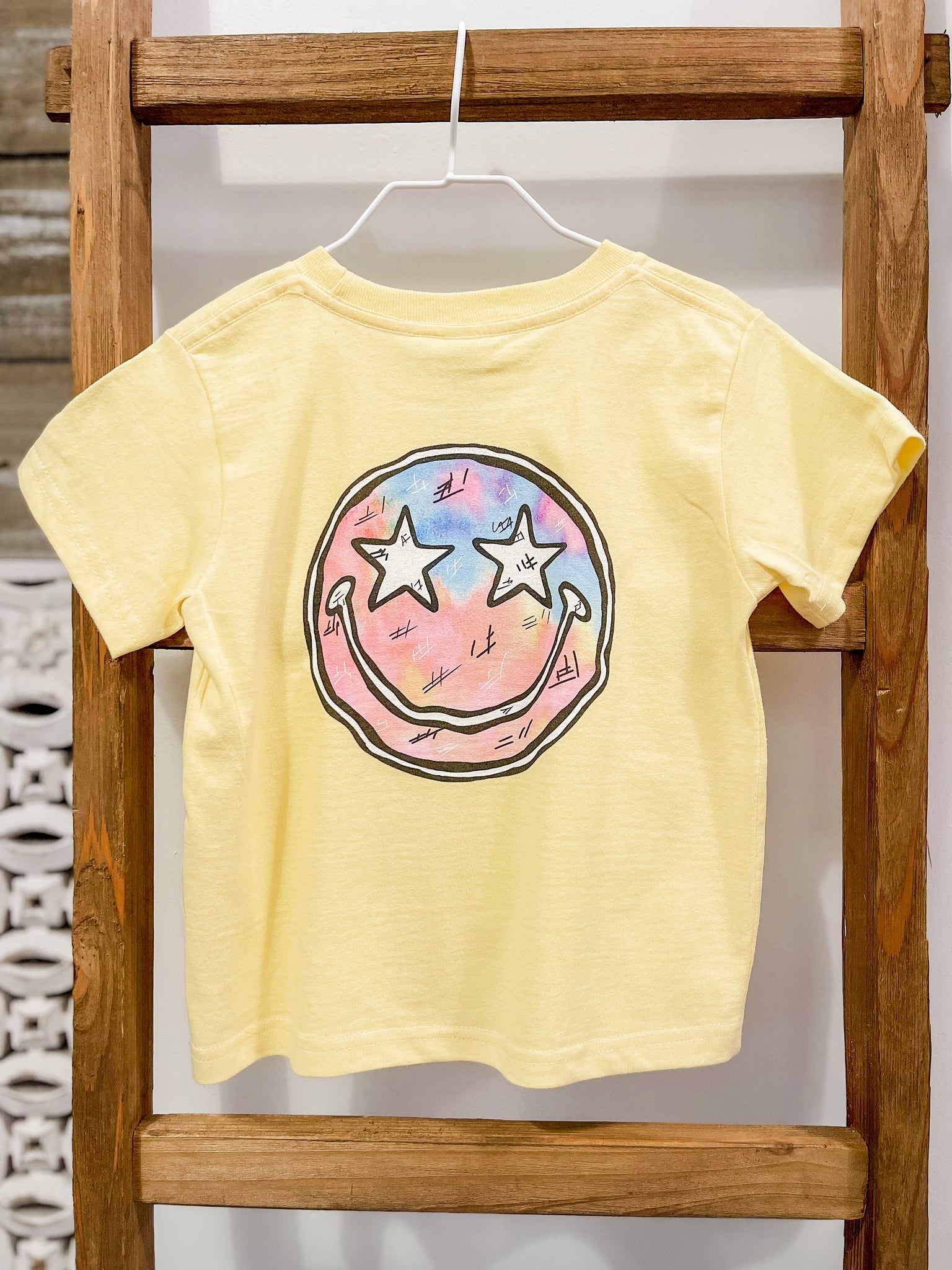 youth smiley face tee | butter