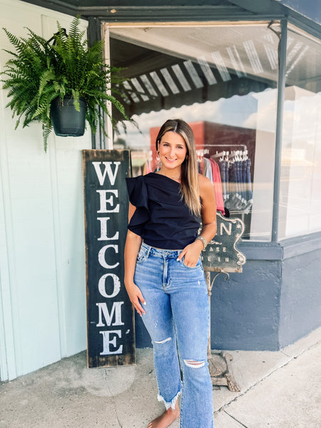 running after you top | black