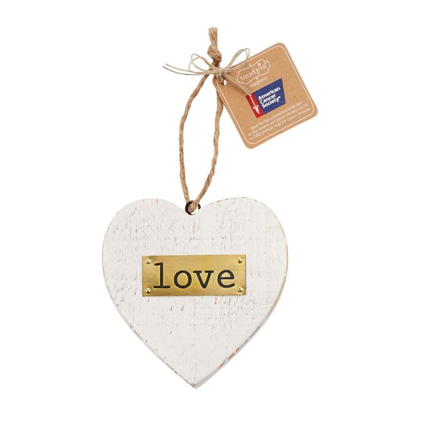 american cancer society ornament | wood