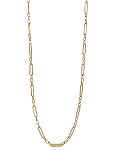 32" chain link necklace | gold