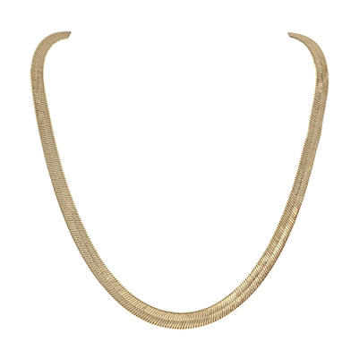 snake chain necklace | gold