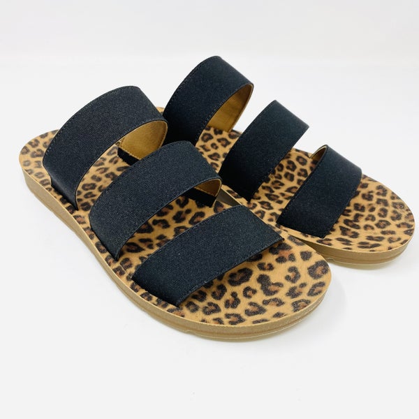 dafne sandals | black leopard