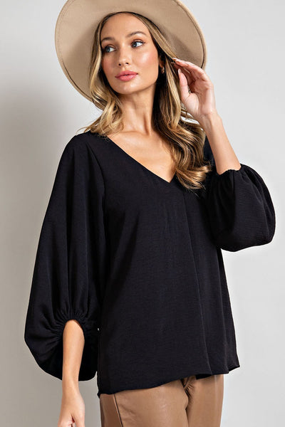 find you well dolman top | black