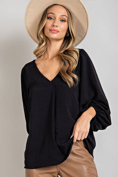 find you well dolman top | black