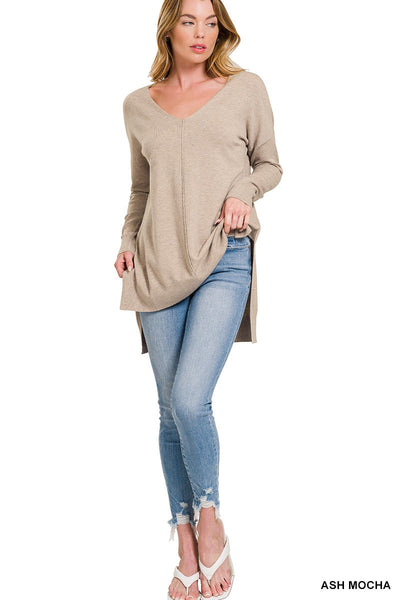 keeping it simple sweater | ash mocha