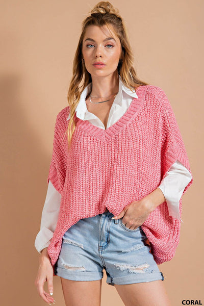 good reputation sweater | coral