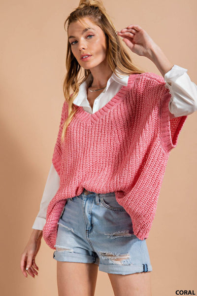 good reputation sweater | coral