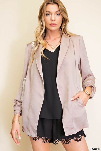 rare edition lightweight blazer | taupe