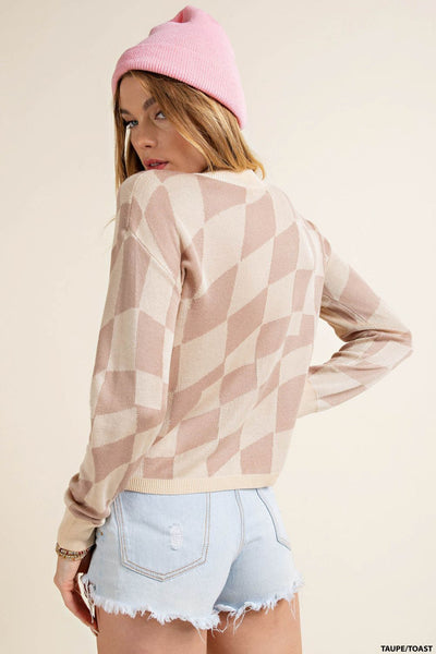 checking in knit top | taupe