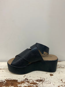 marseille platform sandal | black