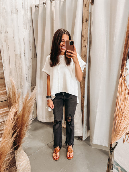 on the move hi-low top | off white