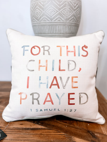 square pillow | for this child