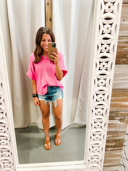 after hours top | candy pink