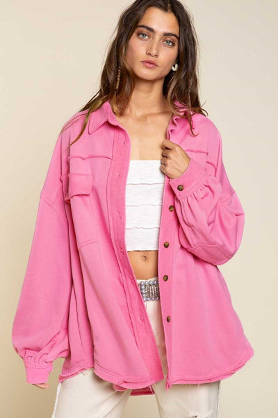 wishing for love shacket | bubblegum