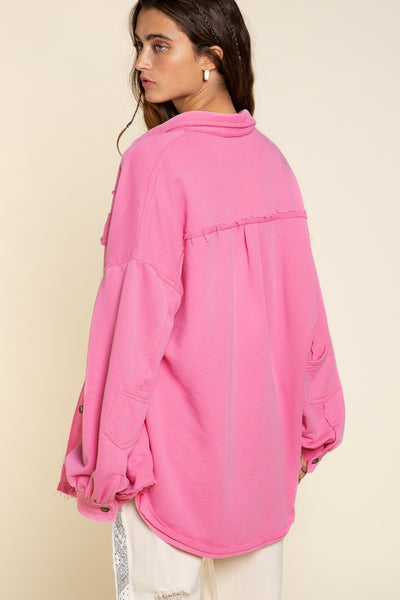 wishing for love shacket | bubblegum