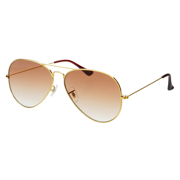 morgan in gold + brown | by freyrs eyewear