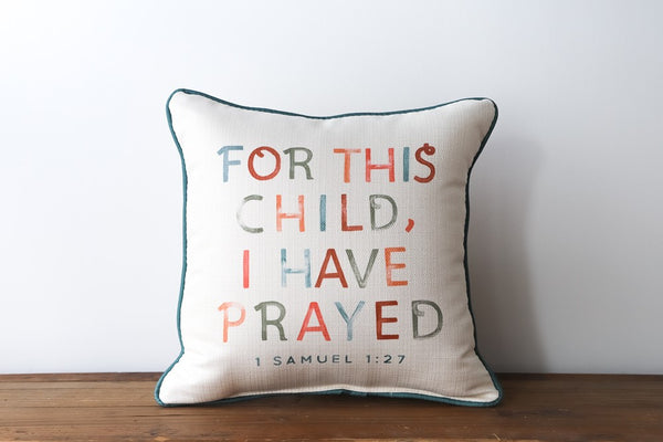 square pillow | for this child